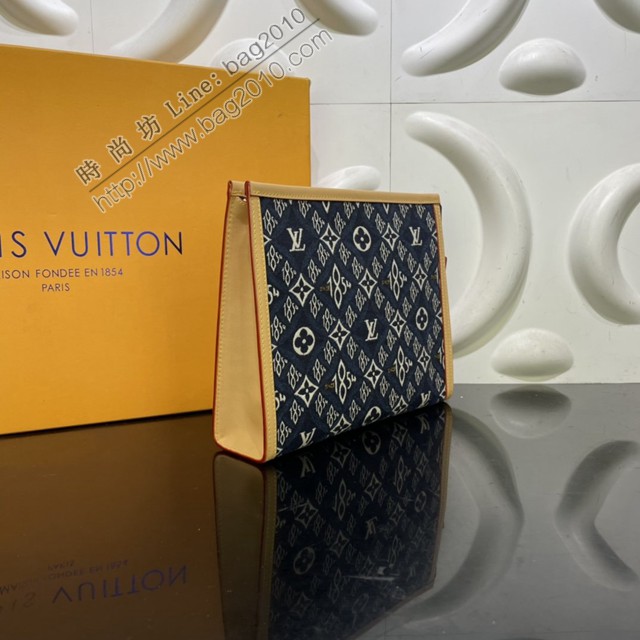 路易威登2022新款男士手包 M80306 路易威登Poche Toilette26盥洗袋  LV1854提花爆款手拿包  ydh4579